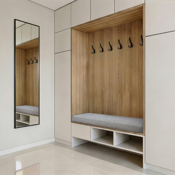 Siedzisko wnękowe, parapetowe do wiatrołapu, garderoby na wymiar